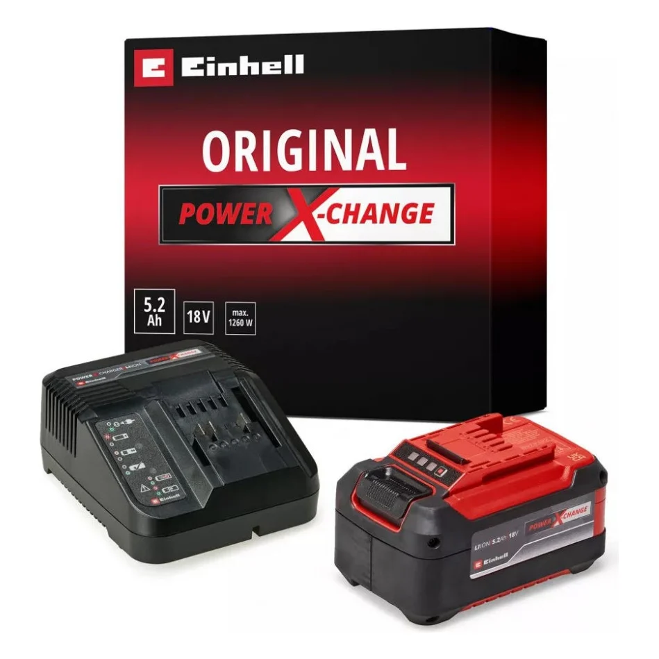 Набір акумулятор + зарядний пристрій Einhell Starter Kit PXC, 18V, 1?5.2Ah, ЗП (4512147) — фото 11