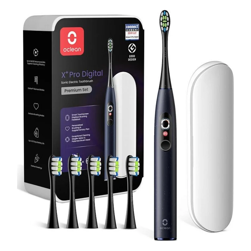 Електрична зубна щітка Oclean X Plus Pro Digital Blue (6970810556186)