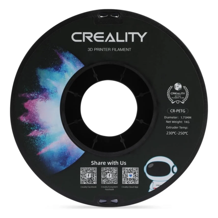 Пластик для 3D-принтера Creality PETG 1.75мм, white, 1кг (3301030034) — фото 4