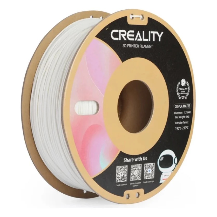 Пластик для 3D-принтера Creality PLA matte 1кг, 1.75мм, natural white (3301010296)