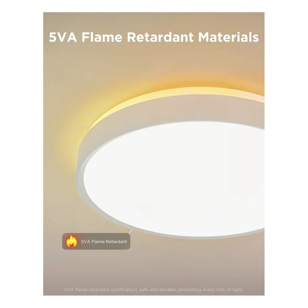 Світильник Govee 38cm Smart Ceiling Light Pro, RGBICWW, WI-FI/Bluetooth, білий (H60A6C01) — фото 14