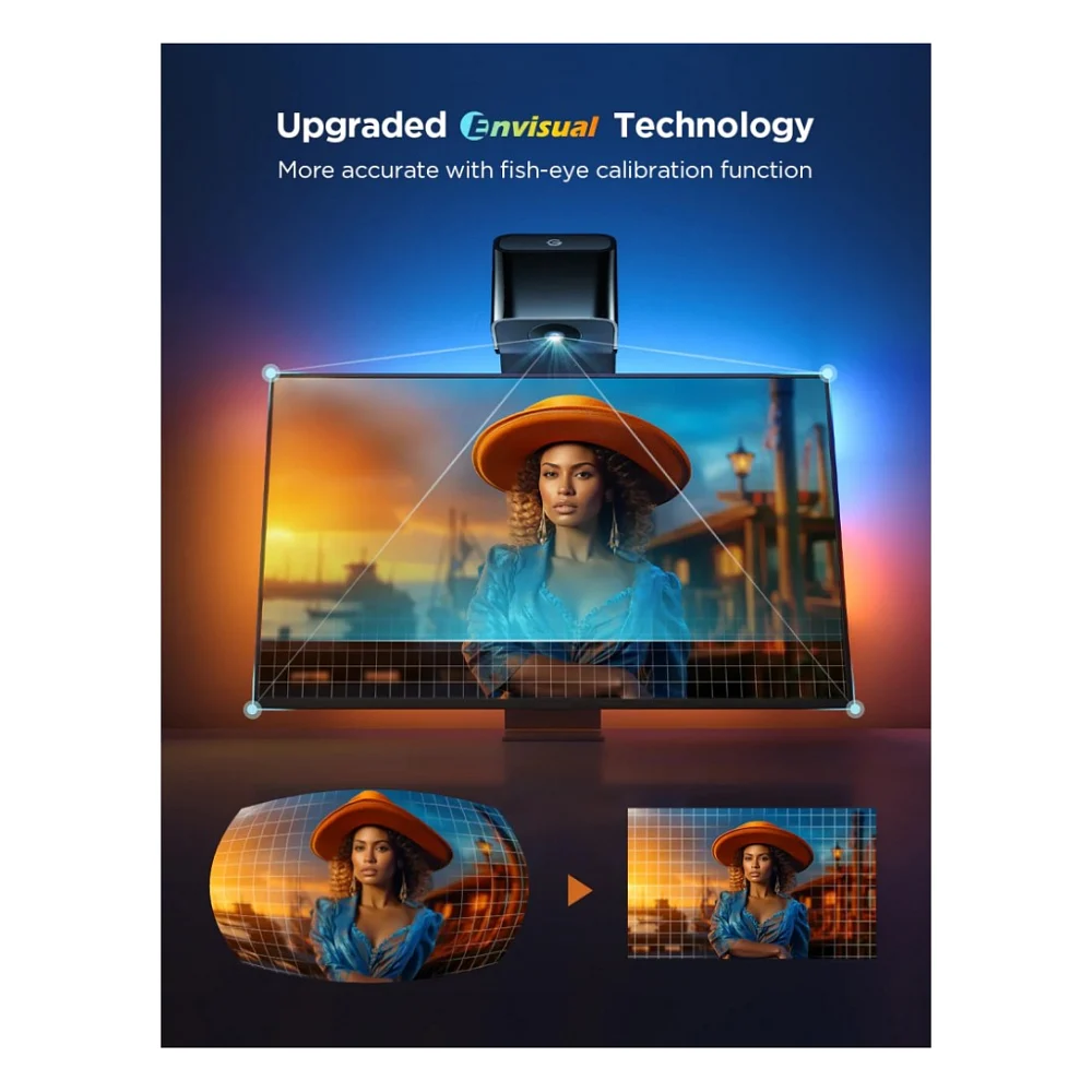 Світлодіодна стрічка Govee Набір H6099 TV Backlight 3 Lite 55-65'', RGBIC, WI-FI/Bluetooth, чорний (H60993D1) — фото 3