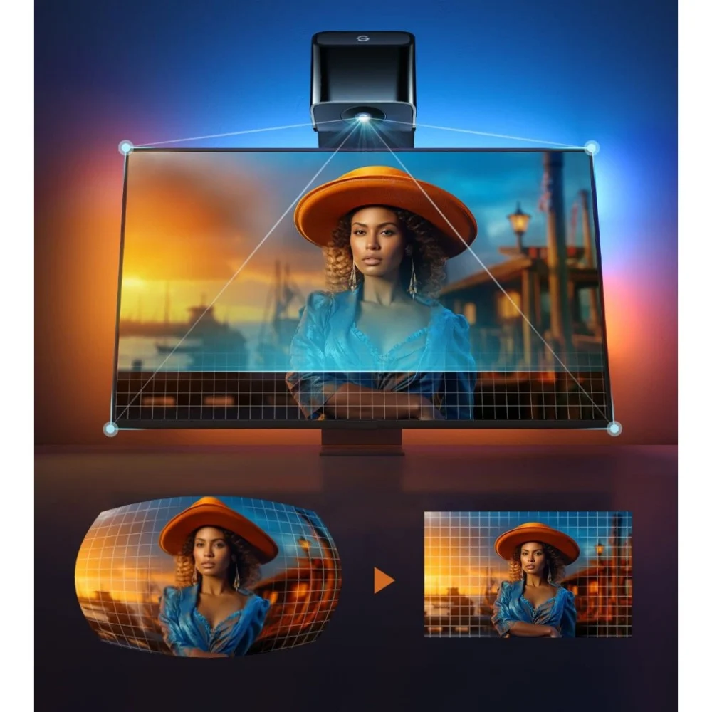 Світлодіодна стрічка Govee Набір H6099 TV Backlight 3 Lite 75-85'', RGBIC, WI-FI/Bluetooth, чорний (H60993D2) — фото 8