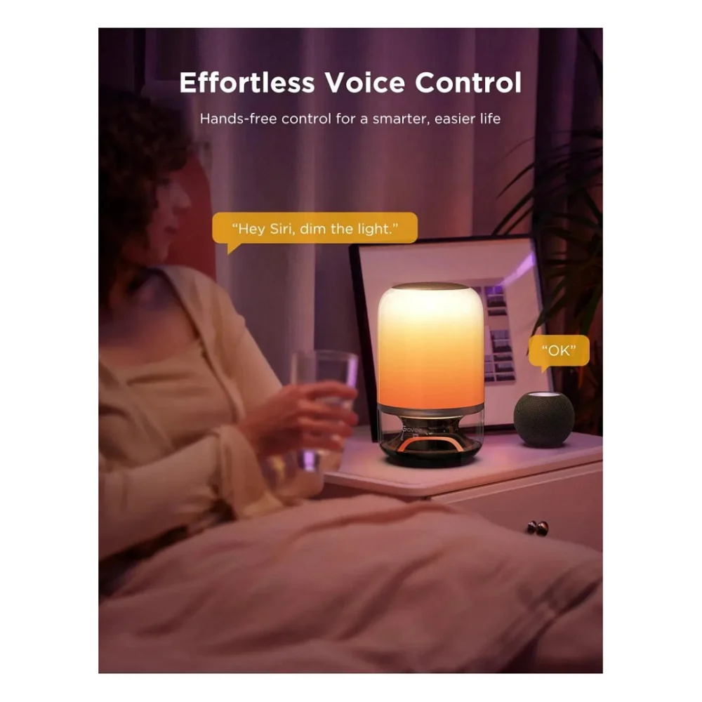 Світильник Govee Table Lamp 2 Pro x Sound by JBL, RGBICWW, WI-FI/Bluetooth, білий (H60200F1) — фото 6