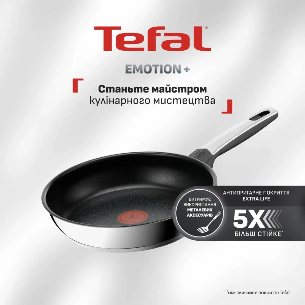 Сковорода Tefal для млинців Emotion+ 25см чорний (E3383855) — фото 3