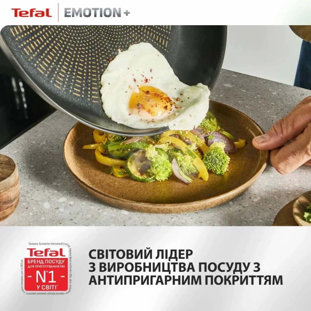 Сковорода Tefal для млинців Emotion+ 25см чорний (E3383855) — фото 10