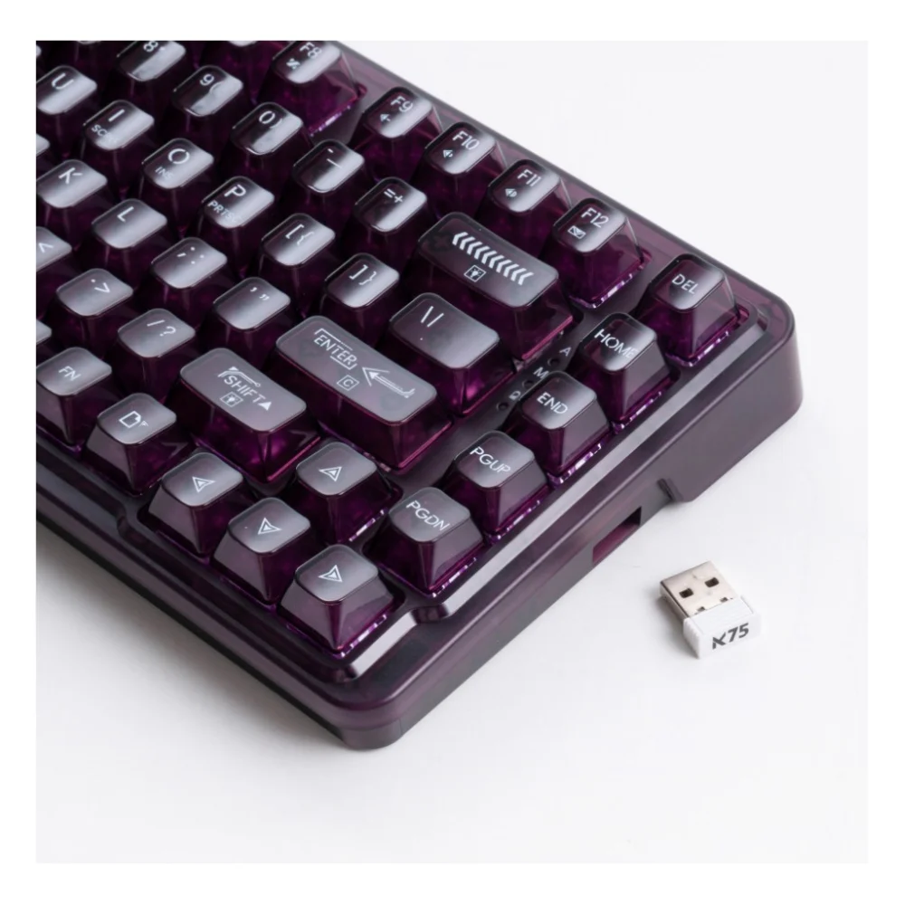 Клавіатура Thunderobot K75 TKL RGB Tri-mode Violet Mist Moon Switch UA Purple (6932066305550) — фото 8