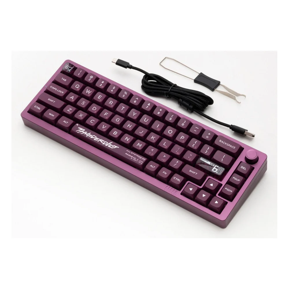 Клавіатура Thunderobot VIC68 Gateron Magnetic Jade Switch Purple USB UA (6932066317201) — фото 9