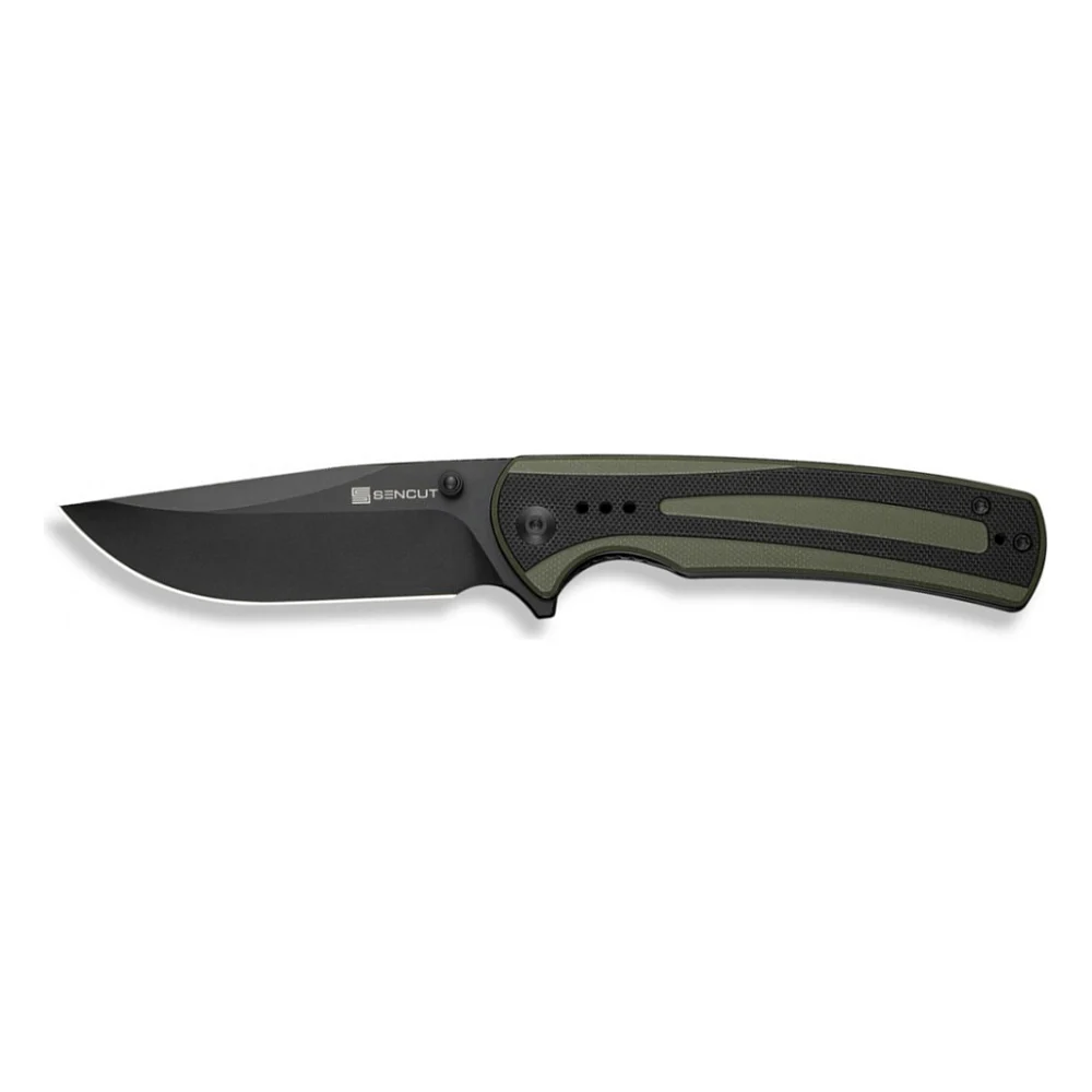 Ніж Sencut Regnator, Black/Green G10, Black Stonewash (S24057-2)