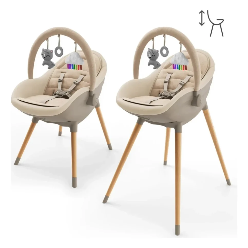 Стілець для годування Kinderkraft 2 в 1 Fini Up Beige (5902533930104) — фото 5