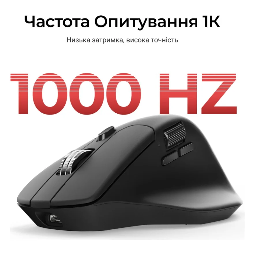 Мишка Keychron M6S Wireless/Bluetooth/USB Black (M6S-A72) — фото 8