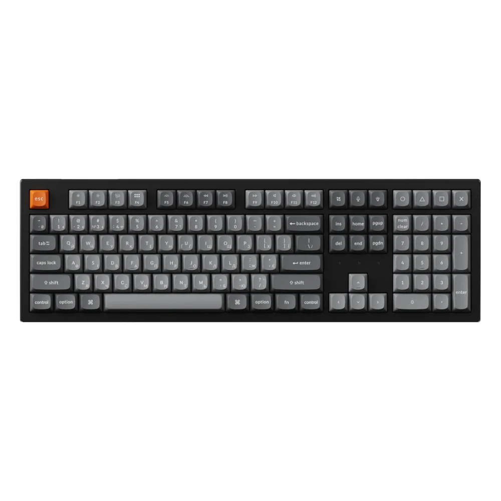 Клавіатура Keychron K10 Max Keychron Super Banana Switch RGB UA Black (K10M-H4-UA)