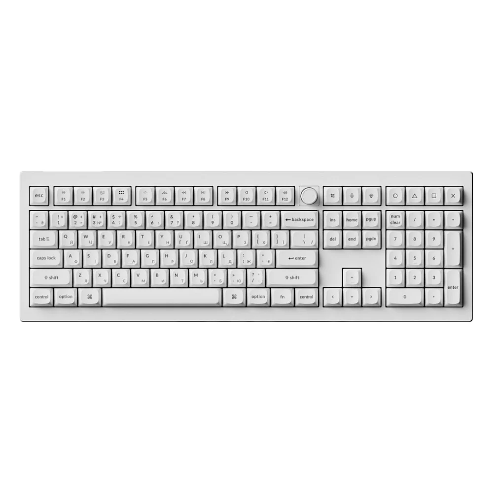 Клавіатура Keychron V6 Ultra Keychron Red Switch RGB UA White (V6U-F1-UA)