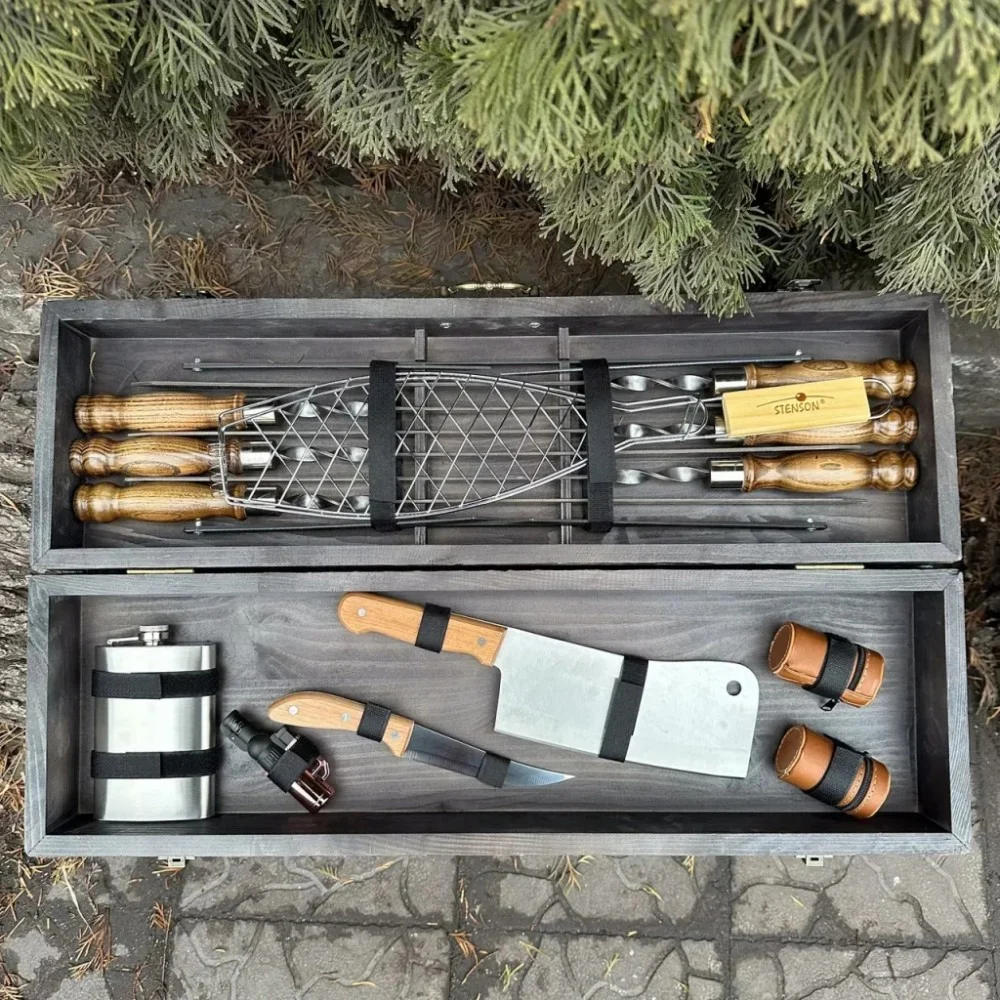 Набір для барбекю Metalzavod Майстер BBQ темна текстура (PN-BBQ-TDK) — фото 5