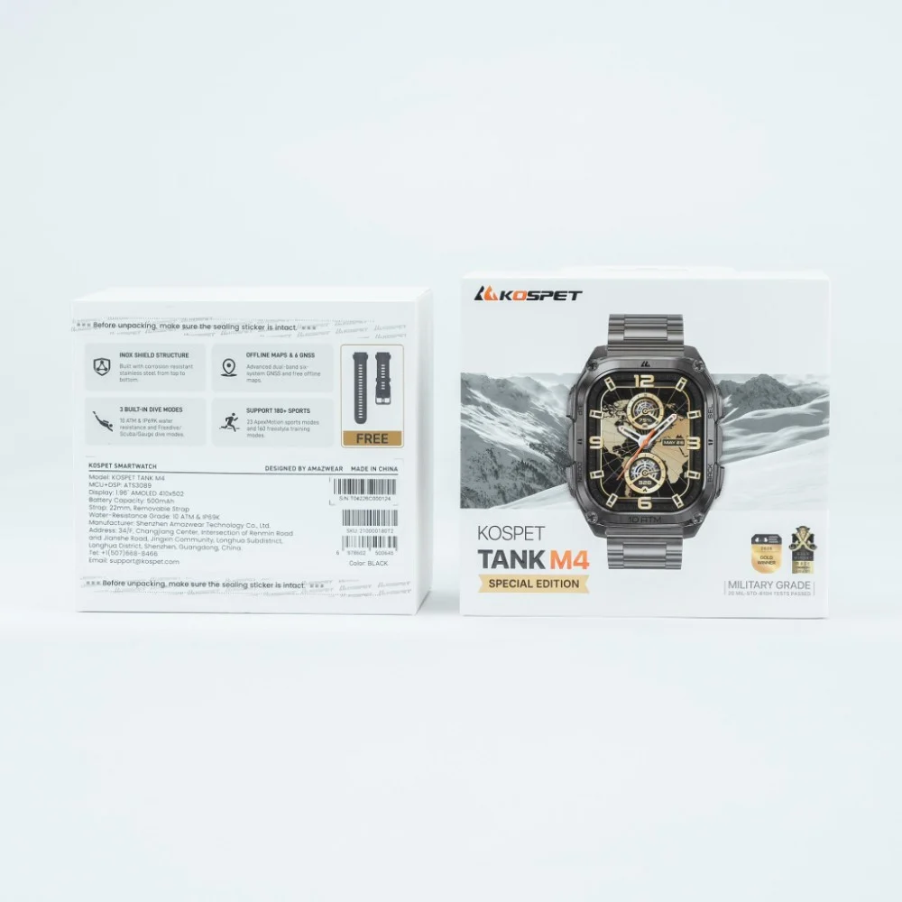 Смарт-годинник KOSPET TANK M4SE BLACK (6978602500645) — фото 10