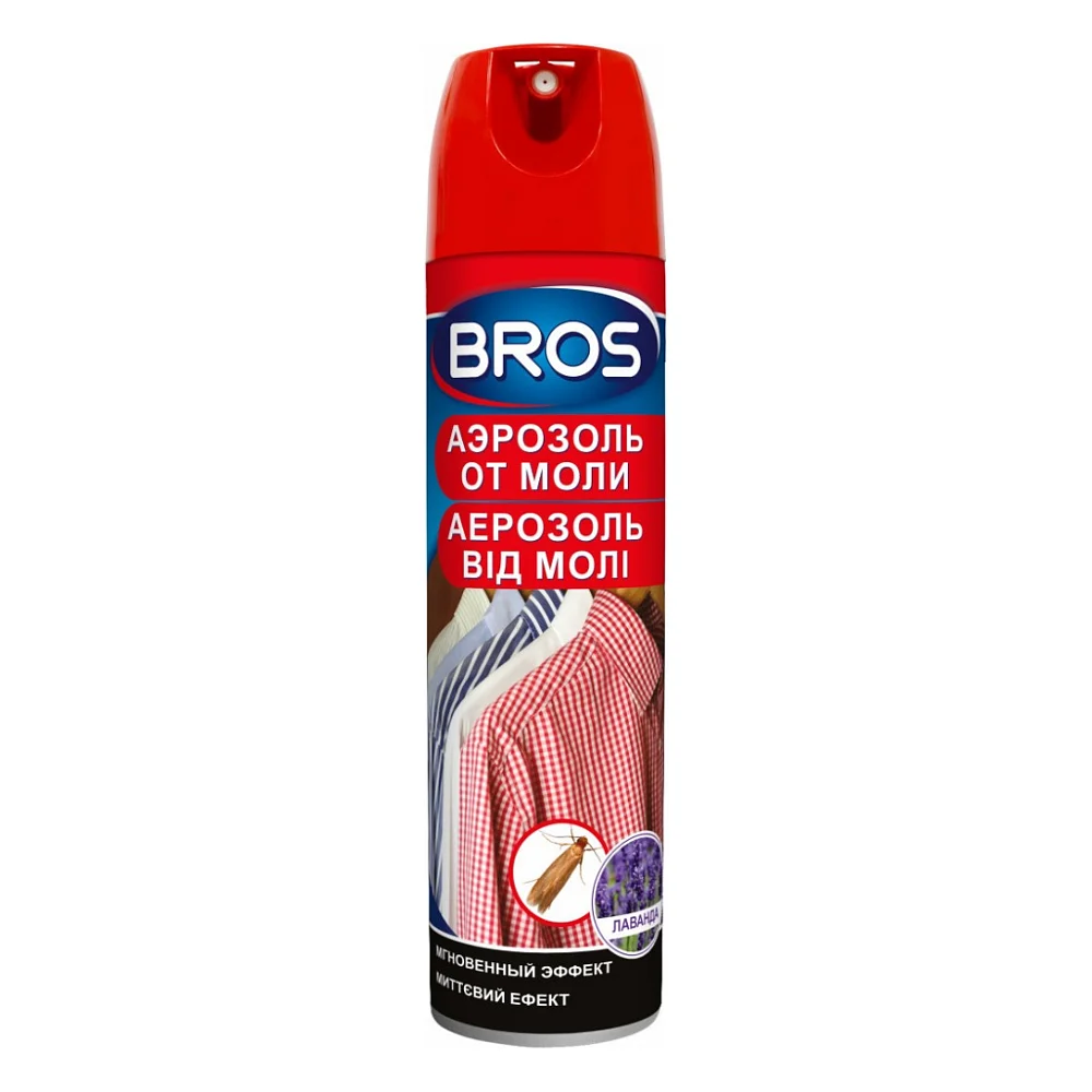 Аерозоль від комах Bros від молі 150 мл (5904517061453/5904517001213)