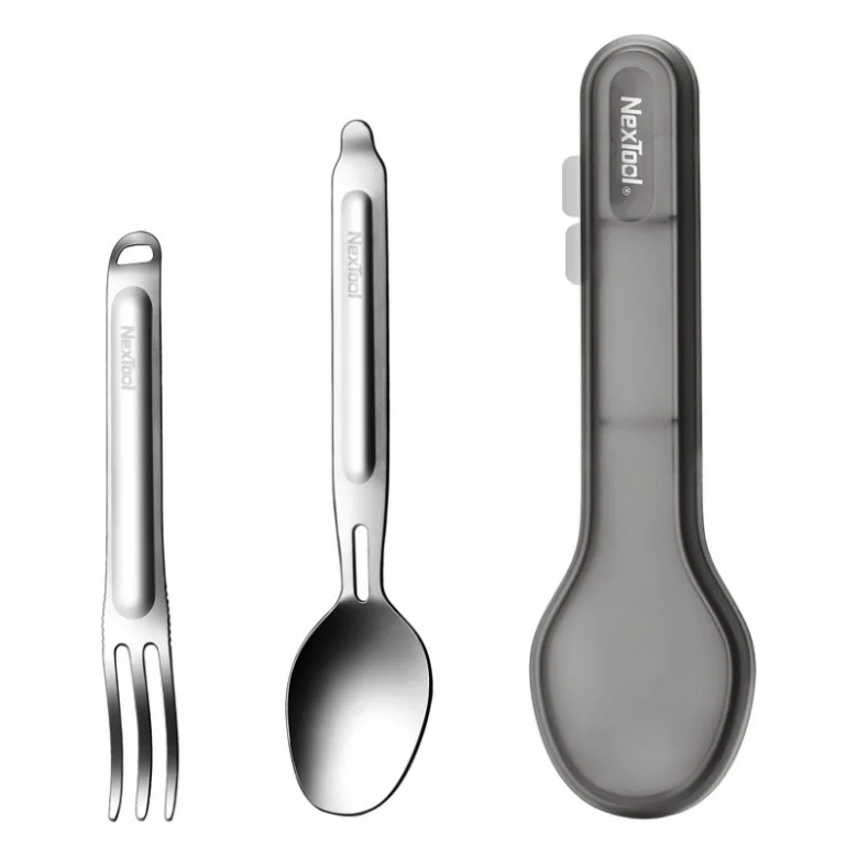 Набір туристичного посуду NexTool Portable Stainless Steel Tableware, нержавіюча сталь (NE20133)