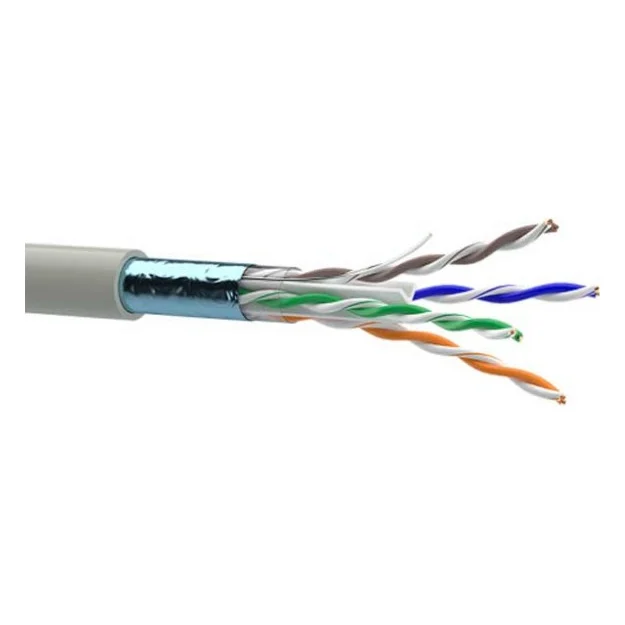 Кабель мережевий OK-Net FTP 305м, cat.6, малодимний (F/UTP-cat.6 LSOH) (КПВонг-HFЭ-ВП (250) 4*2*0,54)