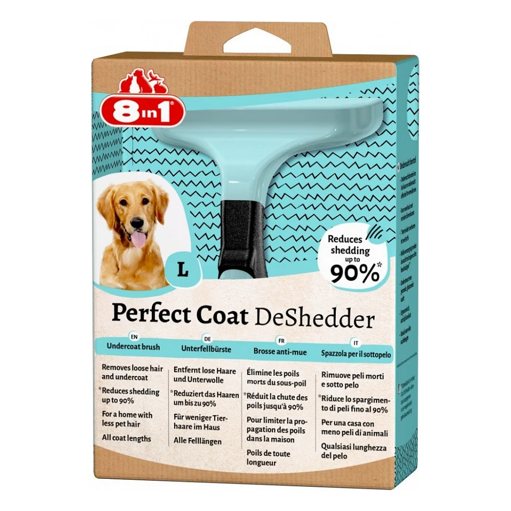 Фурмінатор для тварин 8in1 Perfect Coat для собак L 10 см (4048422151821)