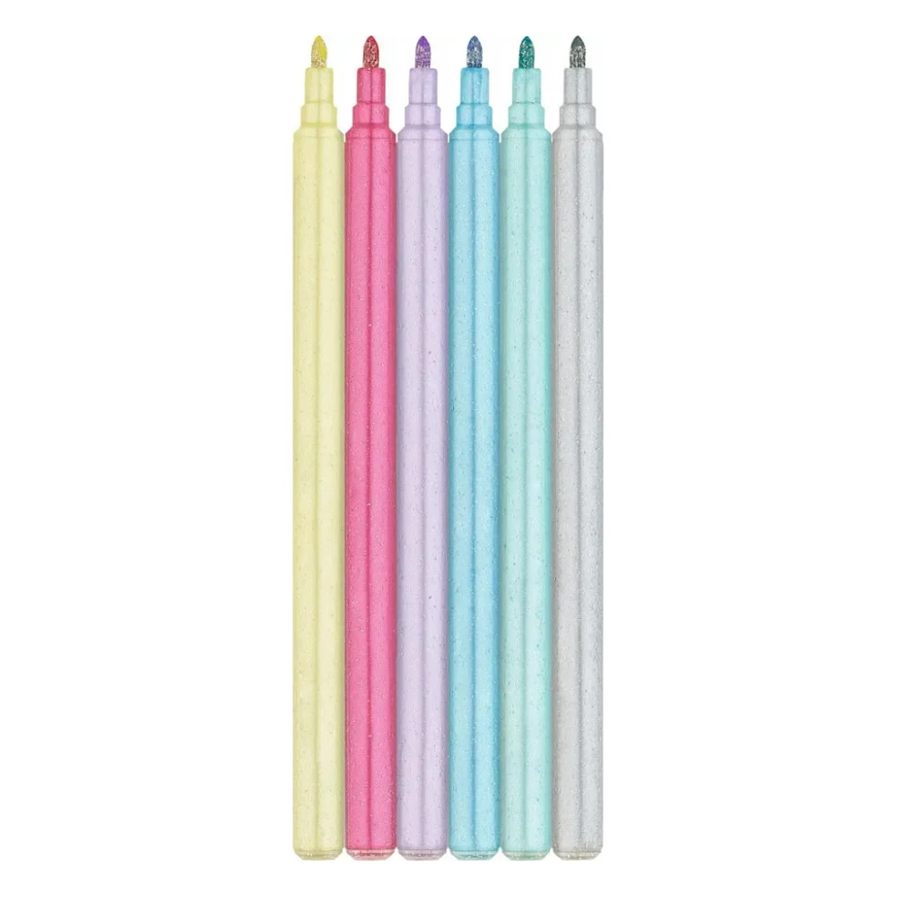 Фломастери Faber-Castell Єдиноріг 18 кольорів + 6 пастельних металиків + наклейки у картонній коробці (32633) — фото 3