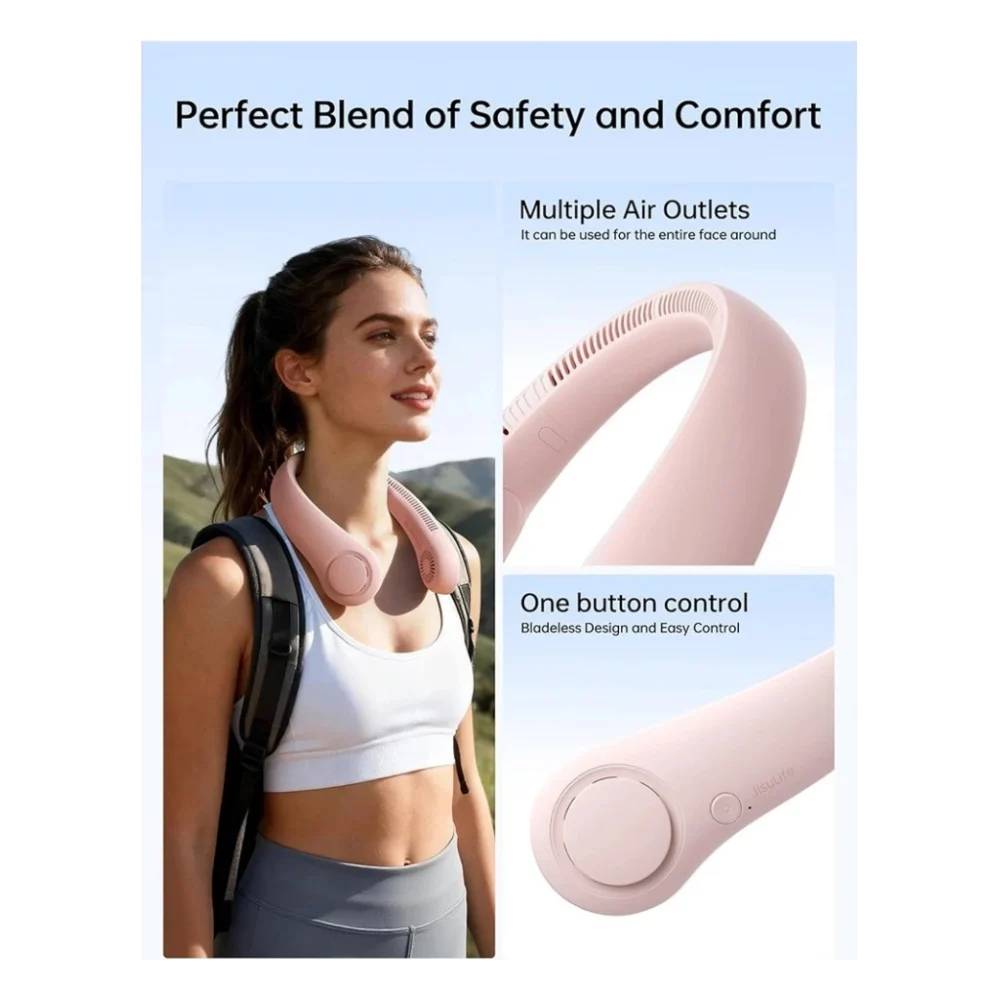 Вентилятор Jisulife Neck Fan Life3 FA14 pink — фото 3