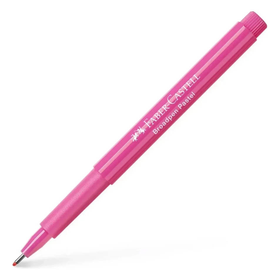 Лайнер Faber-Castell BROADPEN 1554 Pastel Purplepink, колір пурпурний, 0,8 мм (30748)