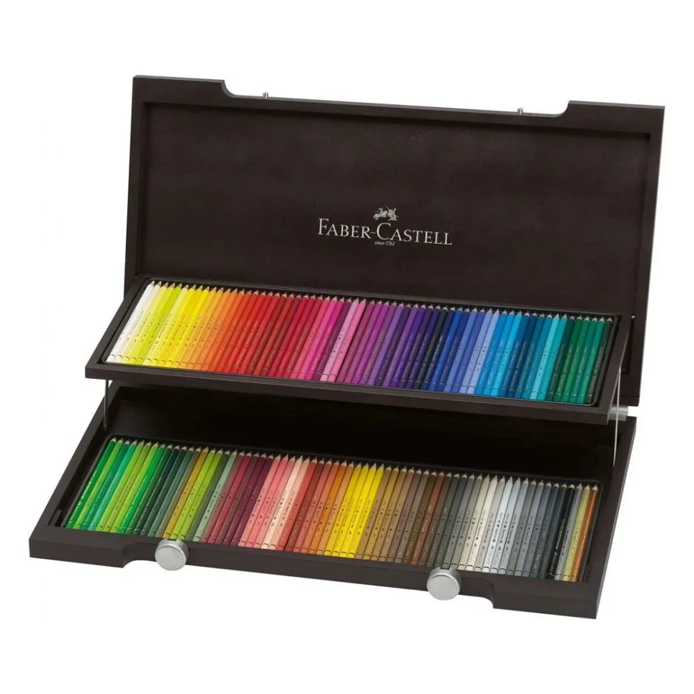 Олівці кольорові Faber-Castell POLYCHROMOS художні 120 колорів у дерев'яному пеналі (110013) (22231) — фото 4
