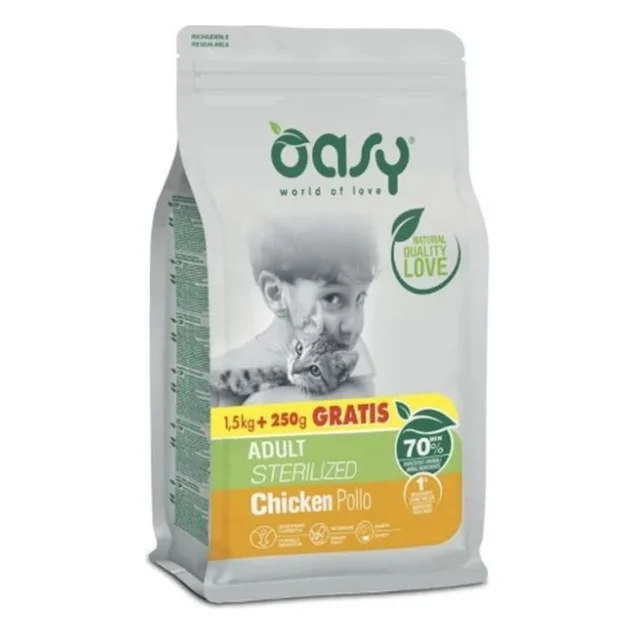 Сухий корм для кішок OASY LIFESTAGE Sterilized курка 1.75 кг (8054329512616)