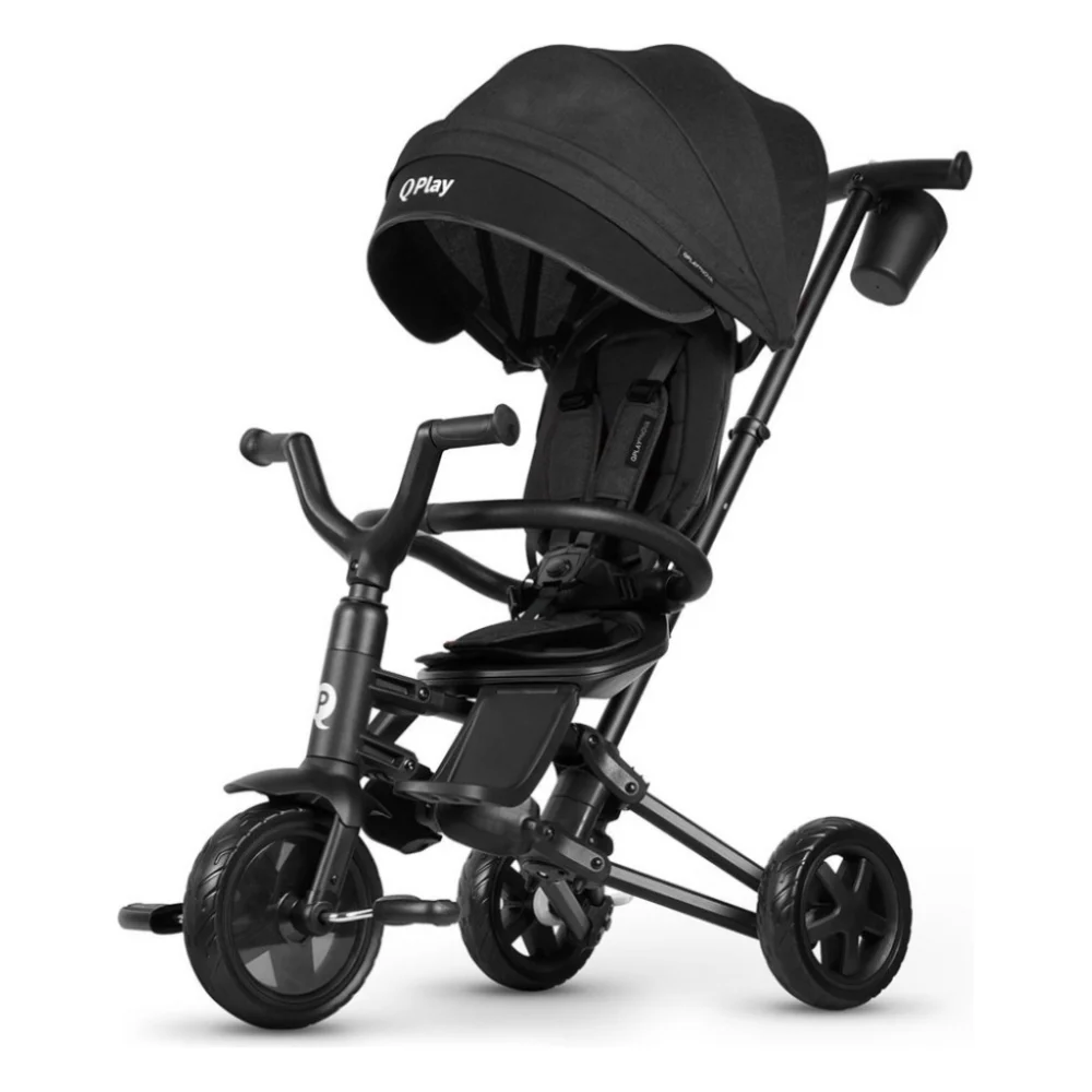 Дитячий велосипед QPlay Nova Niello складаний триколісний Black (S700-6NovaNielloBlack)