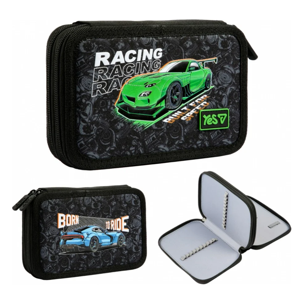 Пенал Yes твердий подвійний Racing Life HP-01 (533715)
