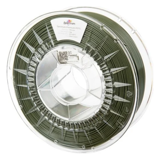 Пластик для 3D-принтера Spectrum PET-G Premium 1.75mm OLIVE GREEN 1kg (RAL 6003) (80603)