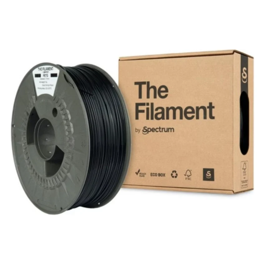 Пластик для 3D-принтера The Filament PETG 1.75mm MIDNIGHT BLACK 1kg (TF-24015) — фото 3