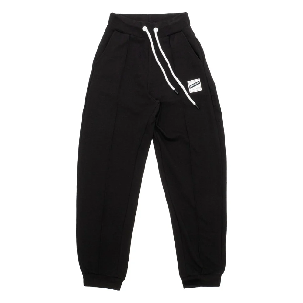 Штани дитячі A-Yugi спортивні на манжетах (7084-158G-black)