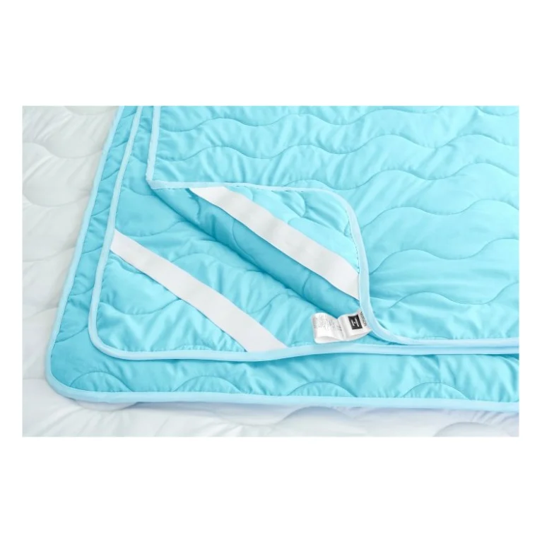 Наматрацник MirSon Eco Light №1713 EcoSilk Air-line на резинці по кутках Blue 180x190 см (2200002888530) — фото 7