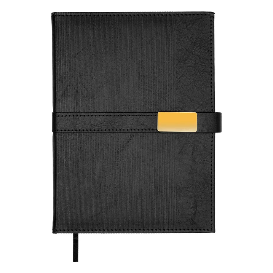Тижневик Buromax недатований LEROY, A5, чорний, штуч.шкіра, 336 сторінок (BM.20780-01)