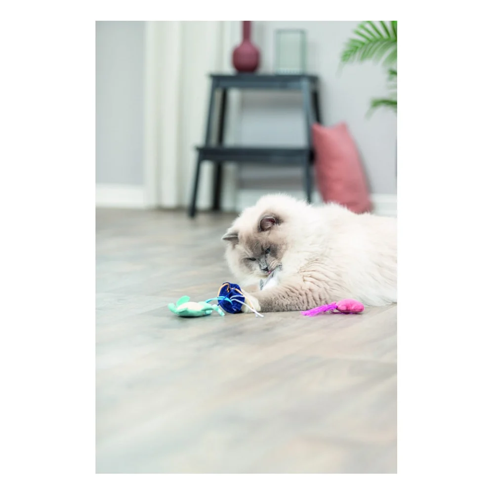 Іграшка для котів Trixie Морські звірі плюш з котячою м'ятою 5-8 см (в асортименті) (4011905455532) — фото 6