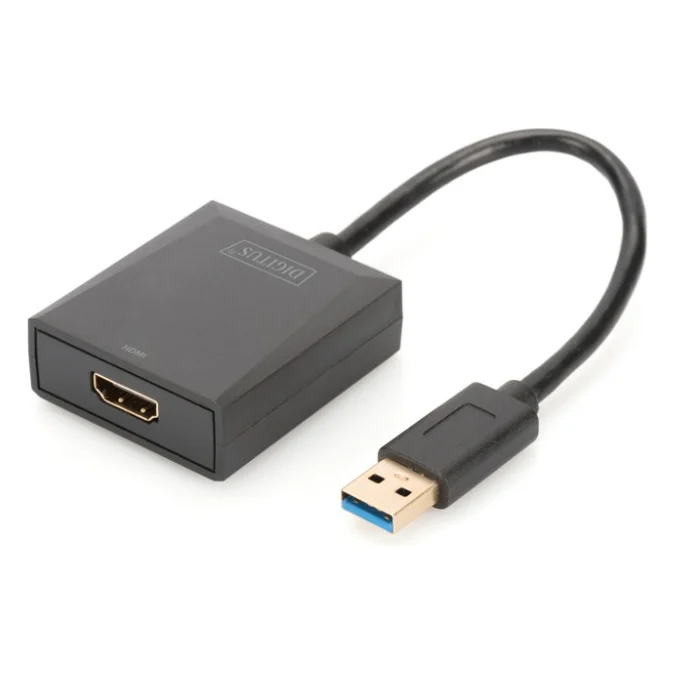 Перехідник USB 3.0 AM to HDMI AF Full HD black Digitus (DA-70841)