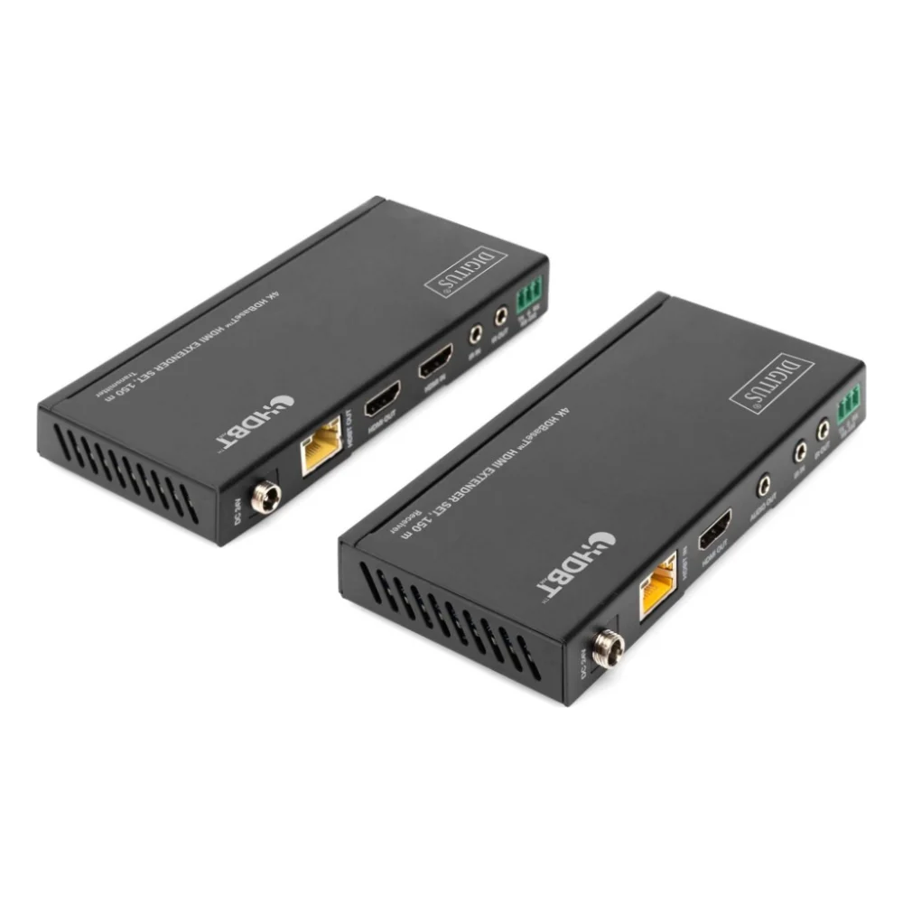 Адаптер HDMI extender 120m 4K/60Hz 150m Full HD 1080p CAT6A/7/8 Digitus (DS-55508)