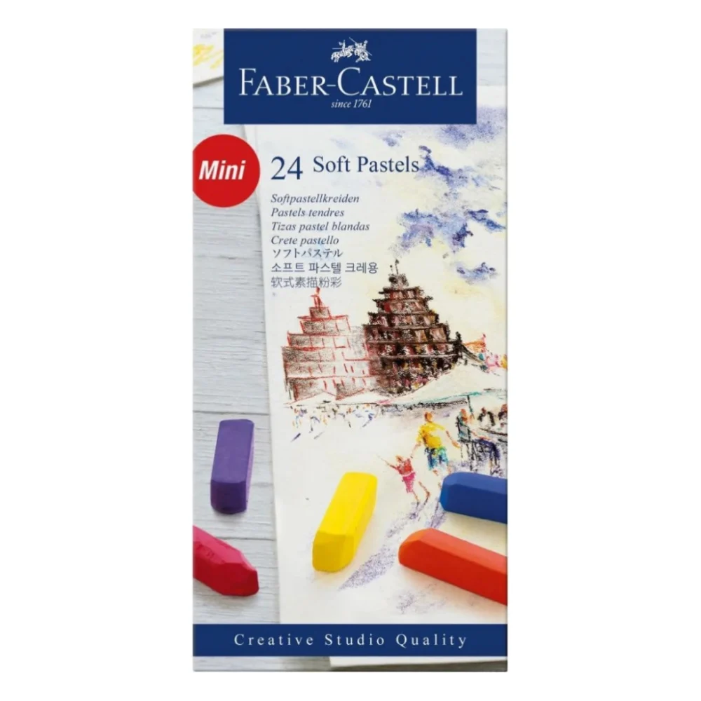 Пастель Faber-Castell Soft Pastels Mini, довжина крейди (35 мм), 24 кольори, 128224 (8538)