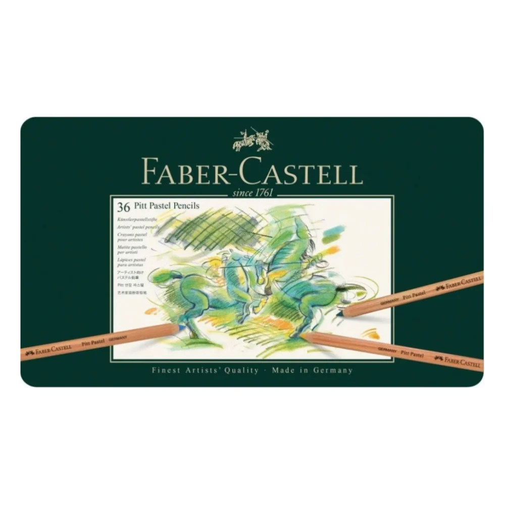 Пастель Faber-Castell PITT PASTEL 36 кольорів в металевій коробці, 112136 (15432)