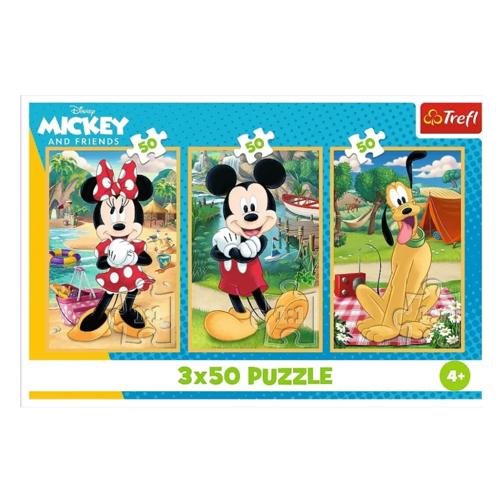 Пазл Trefl Mickey&friends Миша на святі 3 х 50 елементів (5900511348811) — фото 5