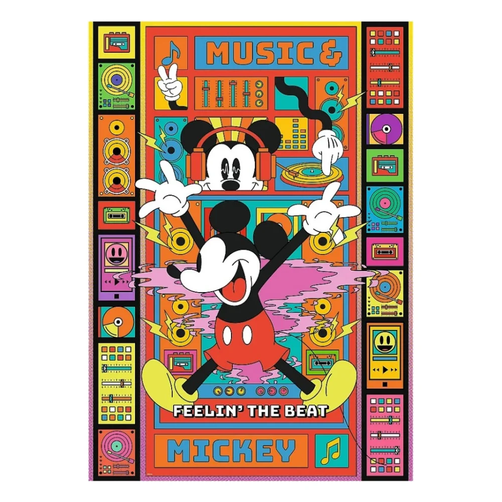 Пазл Trefl Premium Plus Mickey&Friends Відчуй ритм з Міккі Маусом 1000 елементів (5900511121421) — фото 2