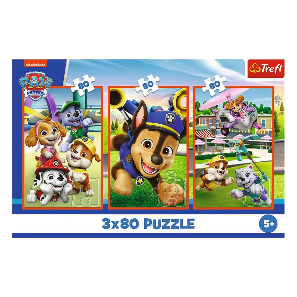 Пазл Trefl Paw patrol Собача банда 3 х 80 елементів (5900511348866) — фото 5
