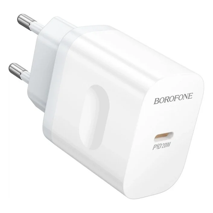 Зарядний пристрій BOROFONE BA99A USB-C PD20W white (6941991121357) — фото 2