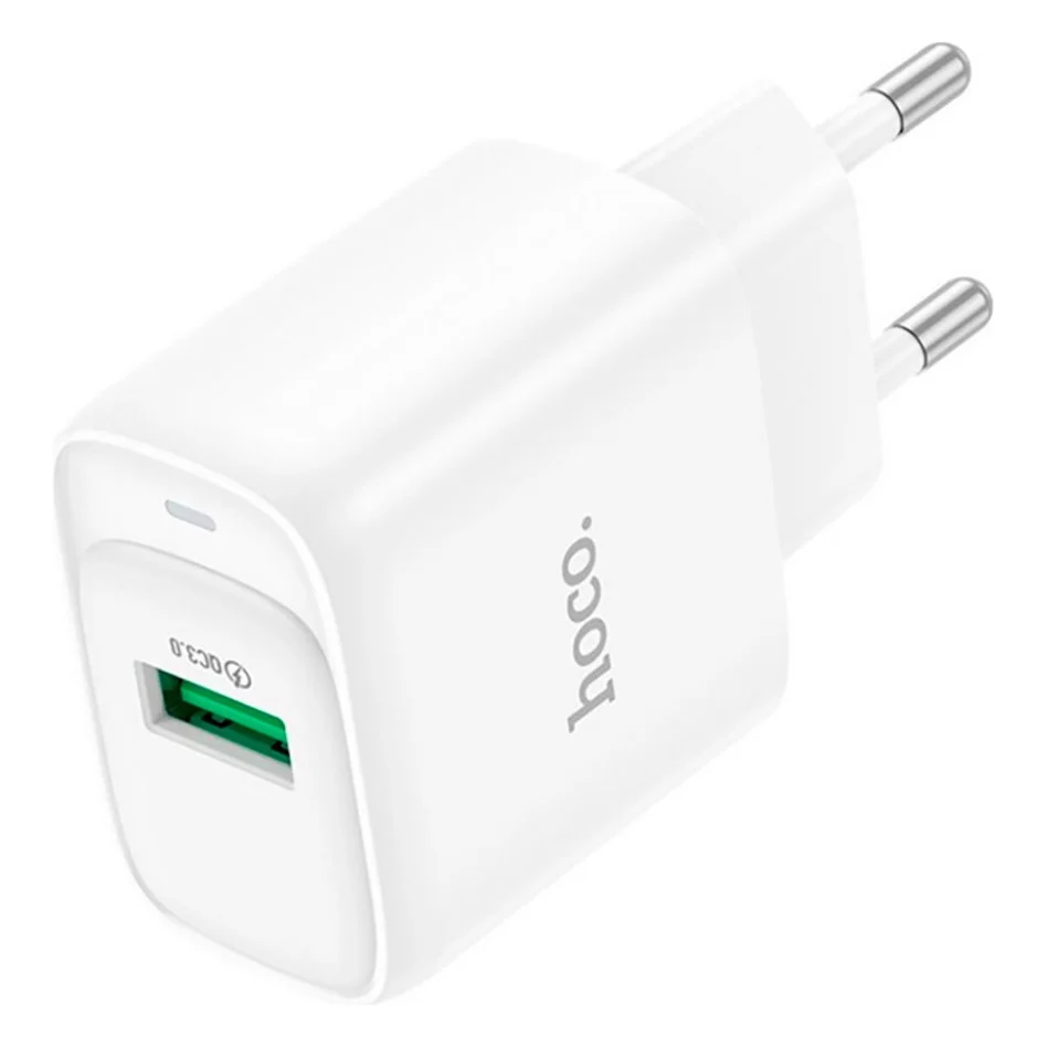 Зарядний пристрій HOCO C140A USB 18W QC3.0 white (6942007627795)