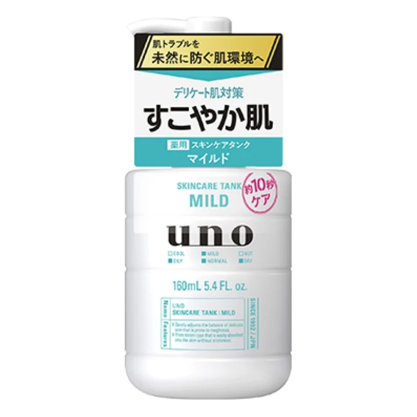 Лосьйон для обличчя Uno Skincare Tank Mild Для чутливої та нормальної чоловічої шкіри 160 мл (4901872449736)