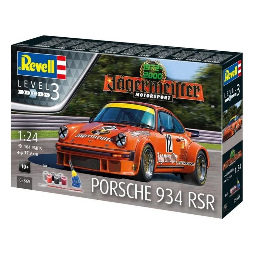 Збірна модель Revell набір До 50 річниці автомобіль Porsche 934 RSR, рівень 3, 1:24 (RVL-05669)