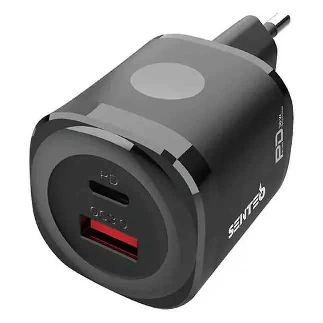 Зарядний пристрій Senteo Z-02S 30W GaN Turbo Fast Black