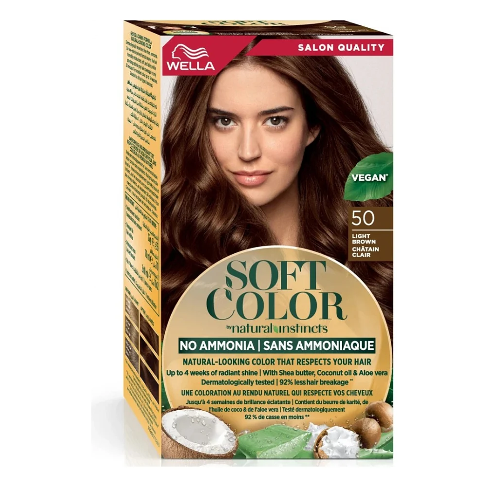 Фарба для волосся Wella Soft Color Безаміачна 50 - Світло-коричневий (3614228865821)