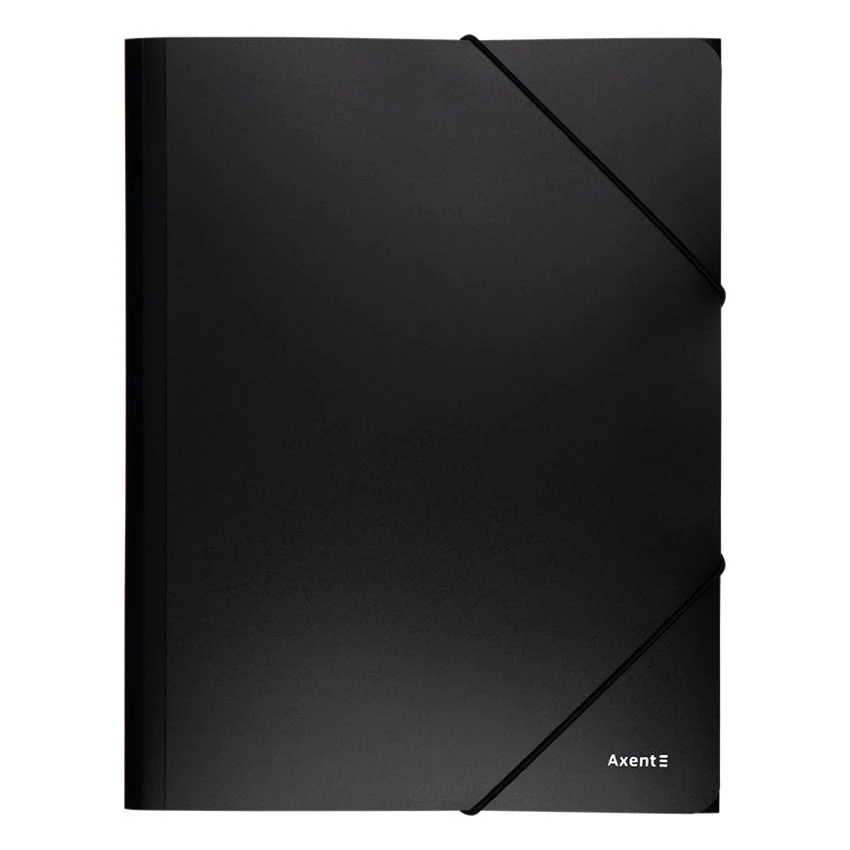 Папка на резинках Axent A4 500 мкм black (1508-01-A)